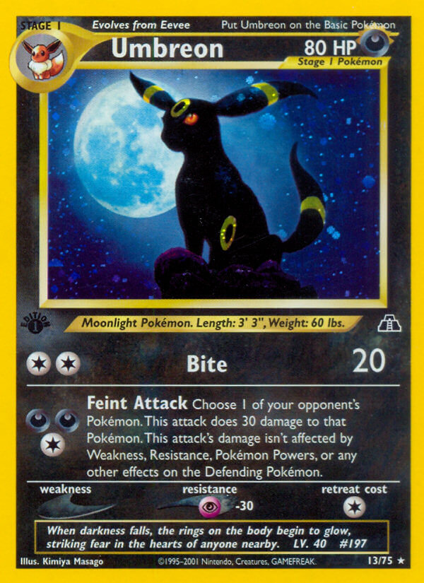 Umbreon Pokémon card
