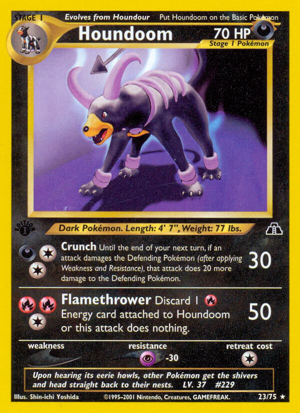 Houndoom Pokémon card