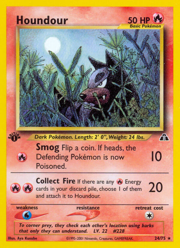 Houndour Pokémon card