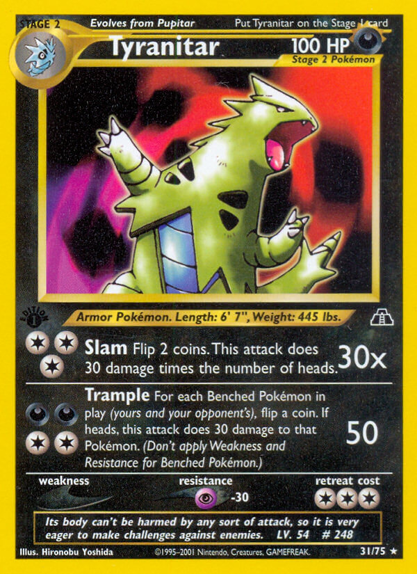 Tyranitar Pokémon card