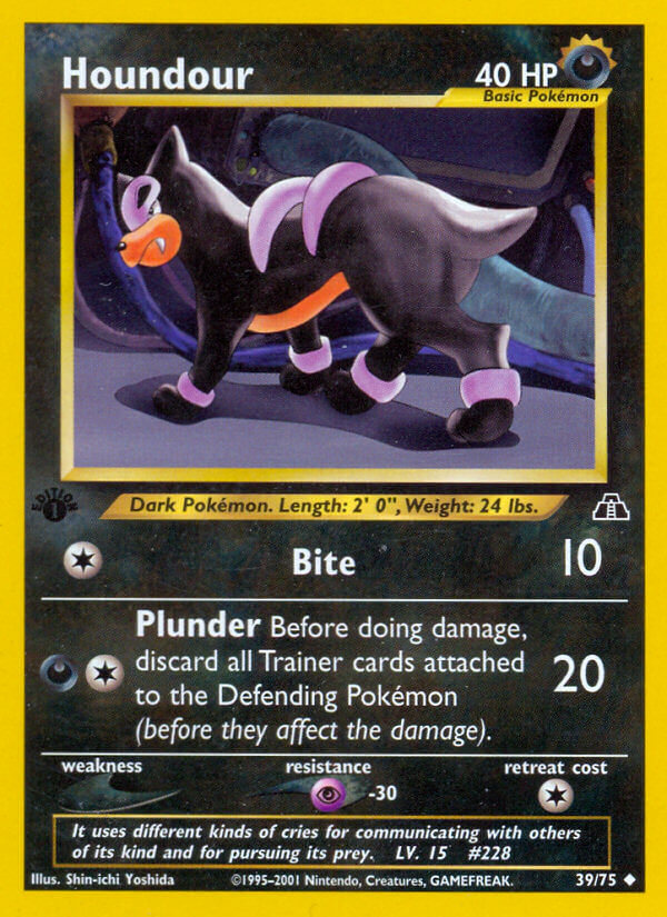 Houndour Pokémon card