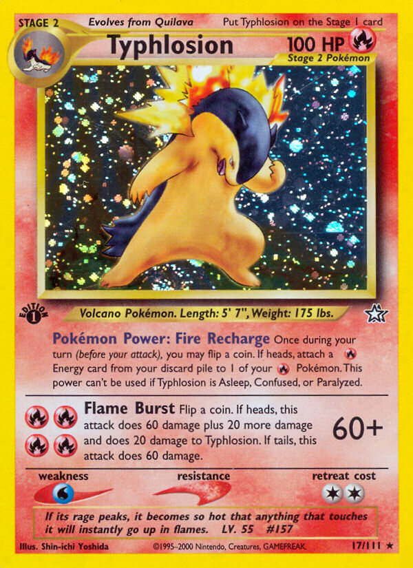 Typhlosion Pokémon card