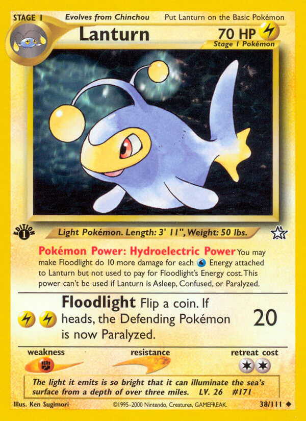 Lanturn Pokémon card