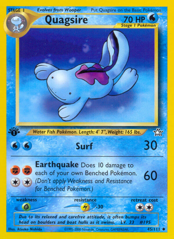 Quagsire Pokémon card