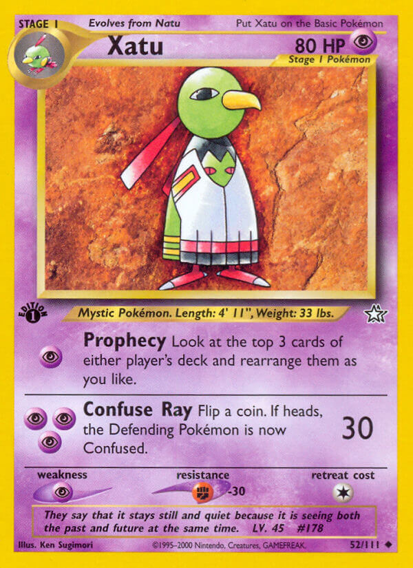 Xatu Pokémon card