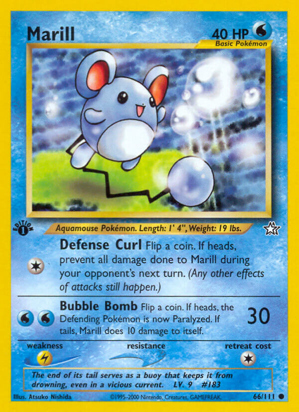 Marill Pokémon card