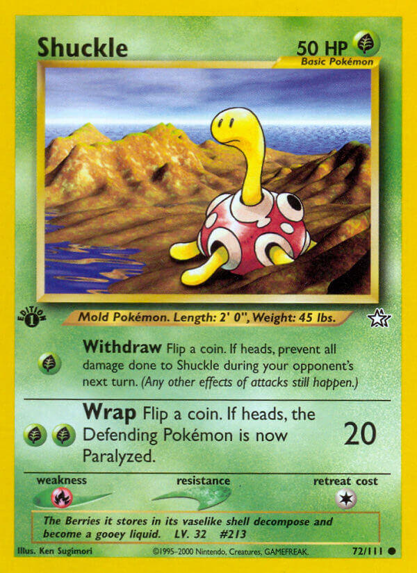 Shuckle Pokémon card