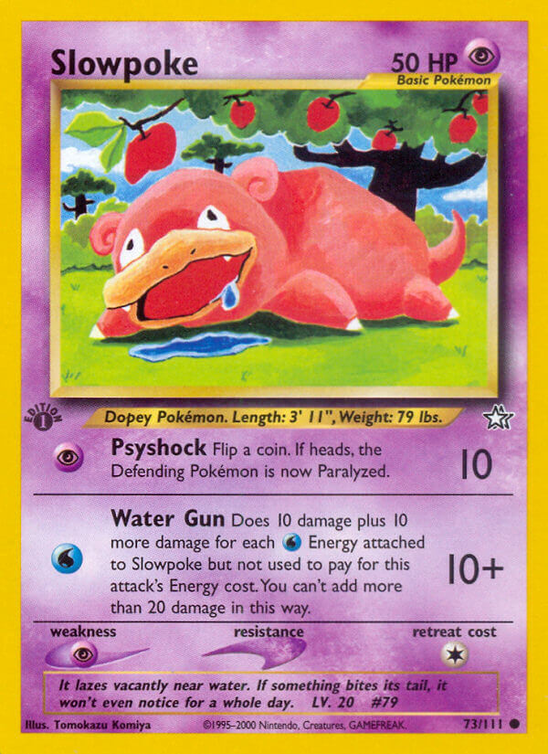 Slowpoke Pokémon card