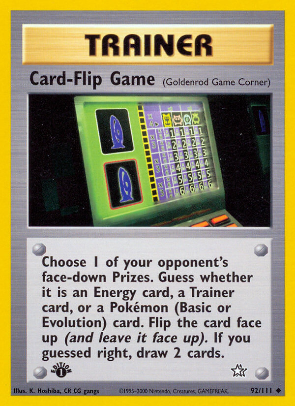 Card-Flip Game Pokémon card