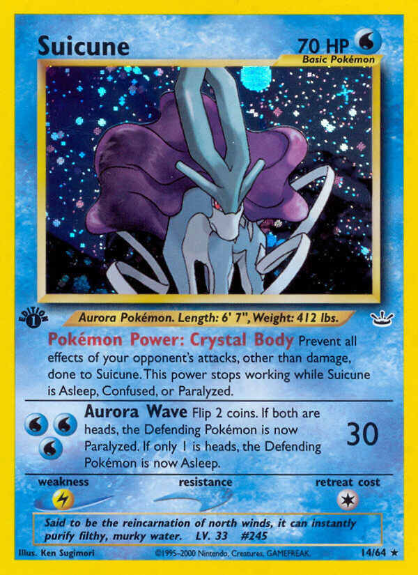 Suicune Pokémon card