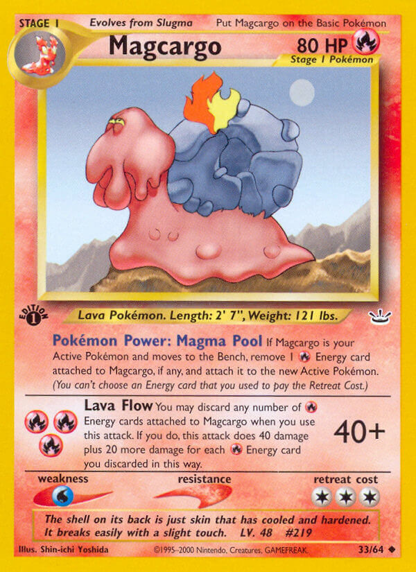 Magcargo Pokémon card