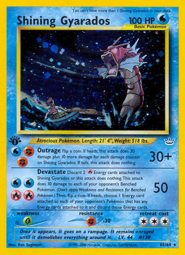 Shining Gyarados Pokémon card