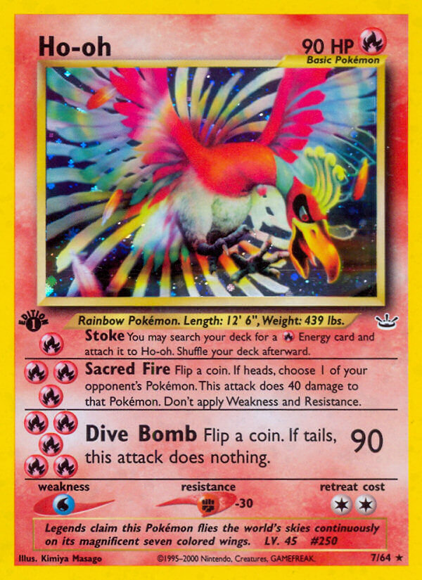 Ho-Oh Pokémon card