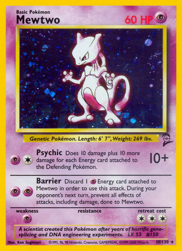 Mewtwo Pokémon card