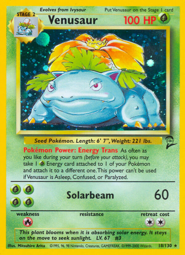 Venusaur Pokémon card