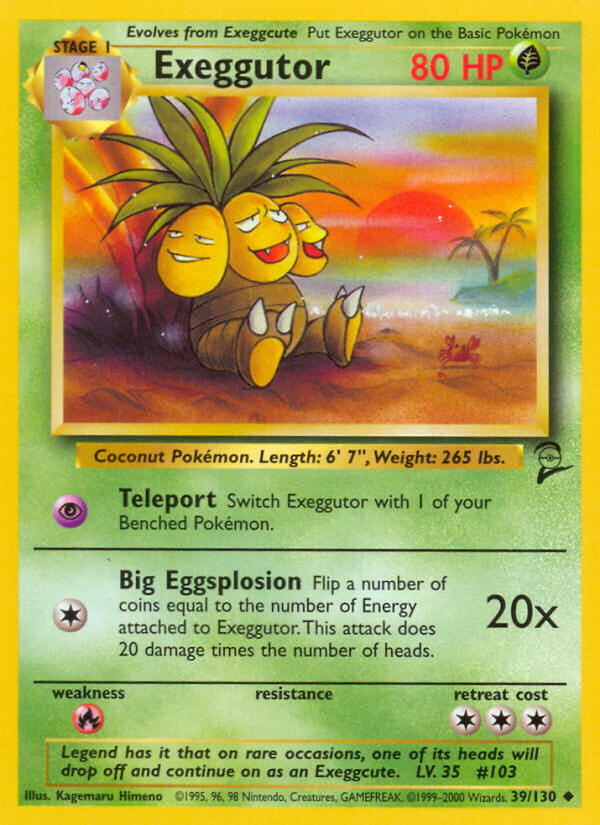 Exeggutor Pokémon card