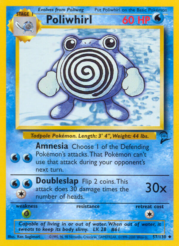Poliwhirl Pokémon card