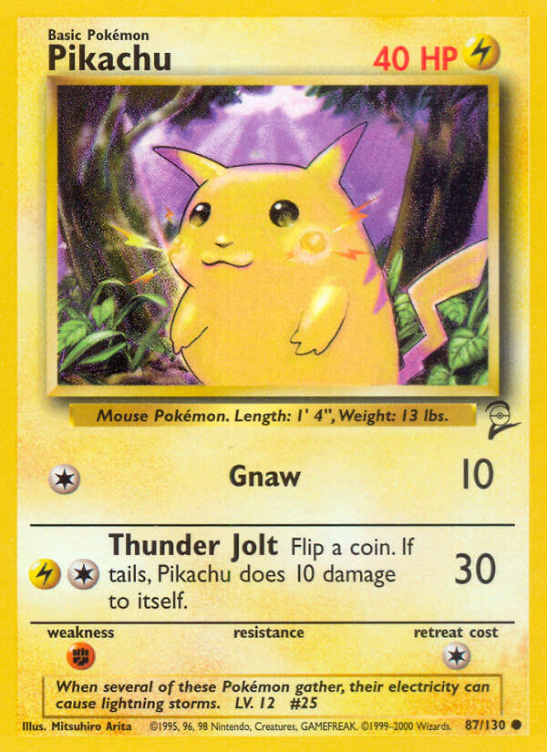 Pikachu Pokémon card