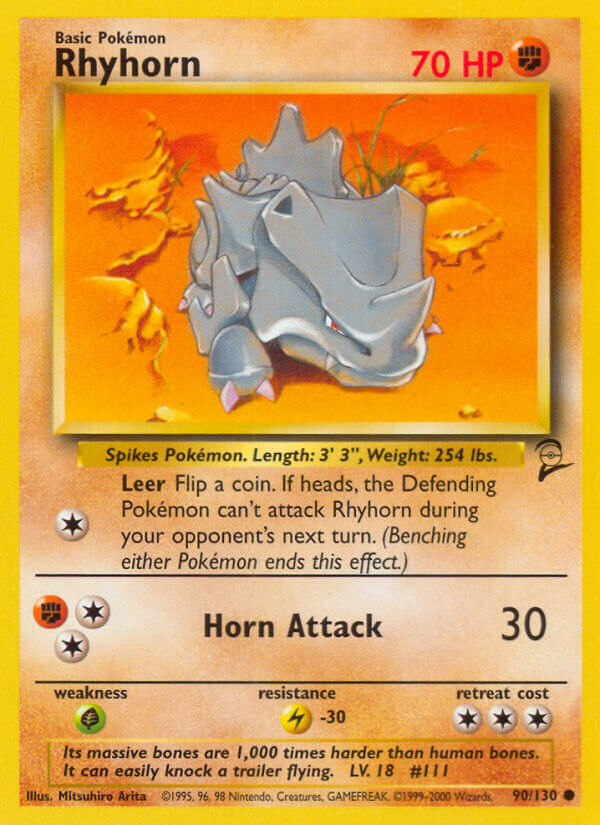 Rhydon Pokémon card