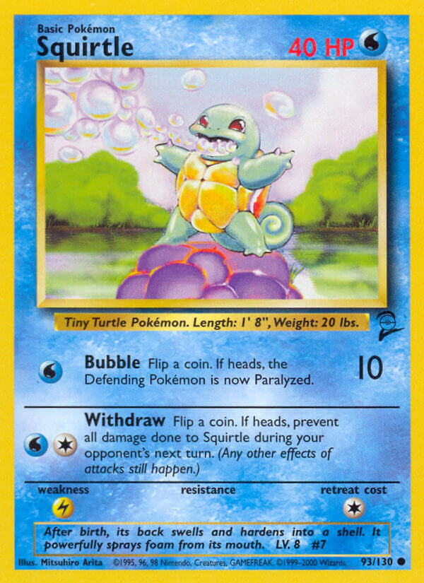 Squirtle Pokémon card