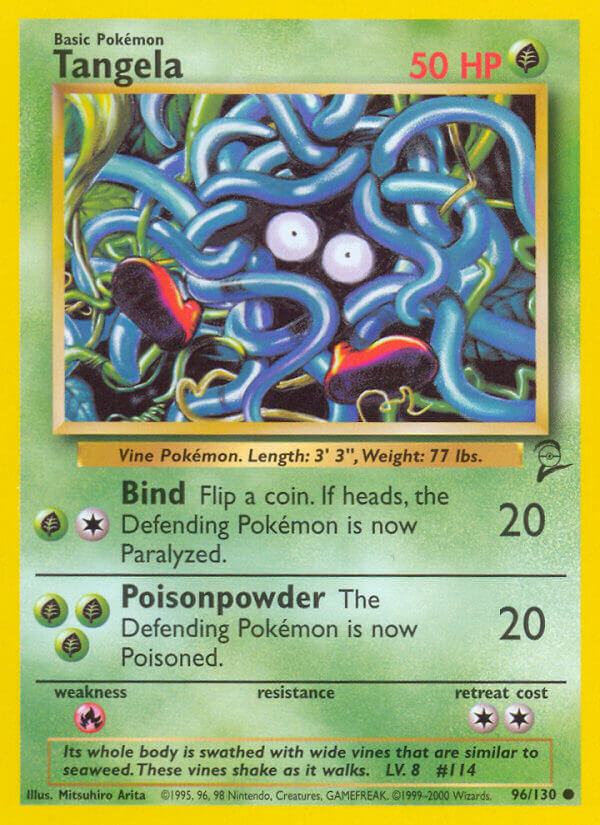 Tangela Pokémon card