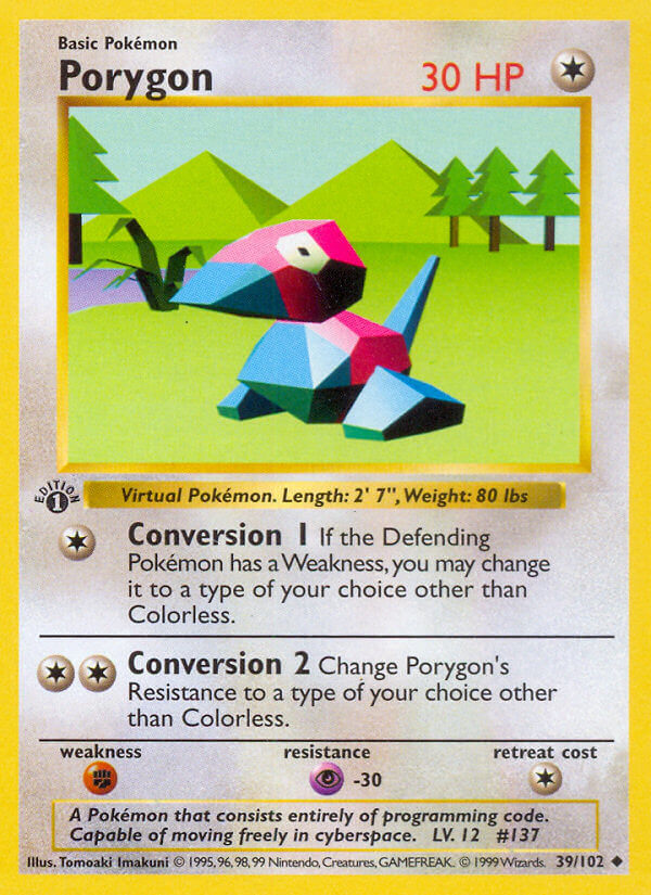 Porygon Pokémon card