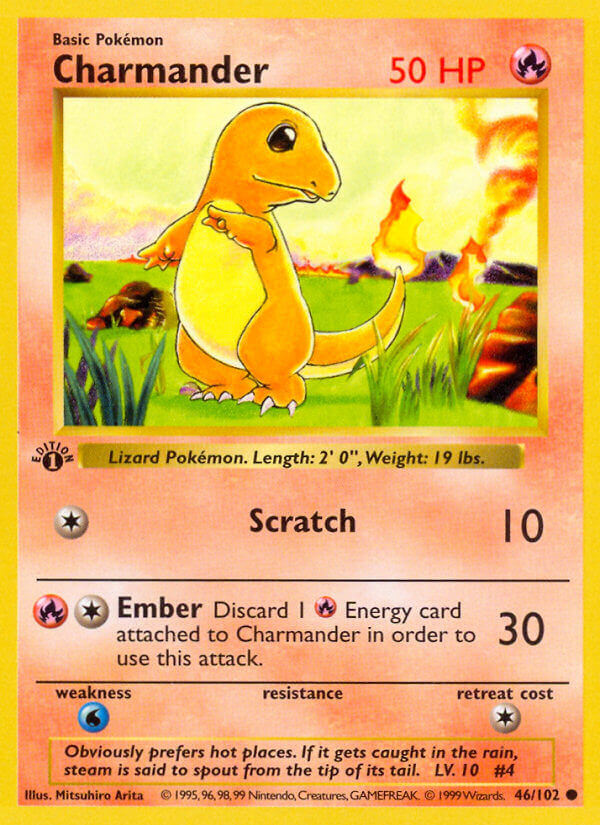 Charmander Pokémon card