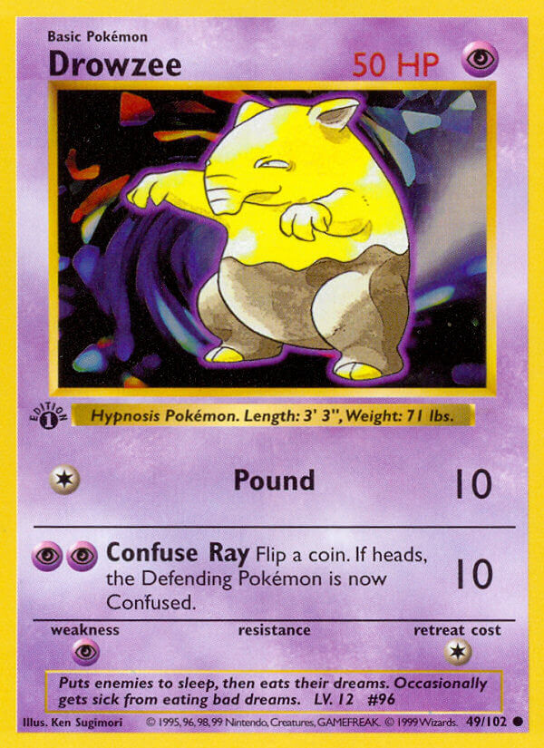 Drowzee Pokémon card