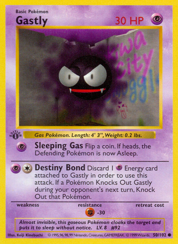 Gastly Pokémon card