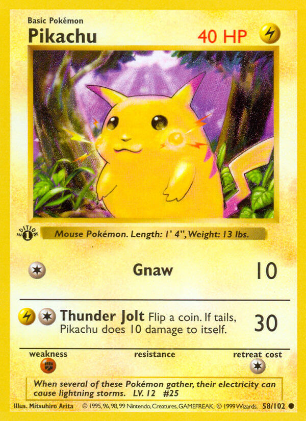 Pikachu Pokémon card