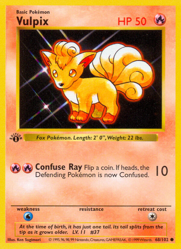 Vulpix Pokémon card