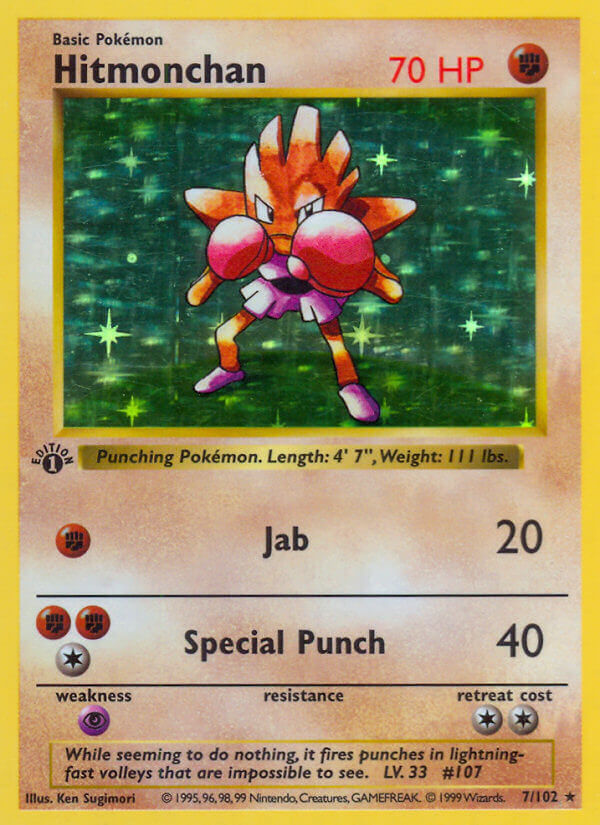 Hitmonchan Pokémon card