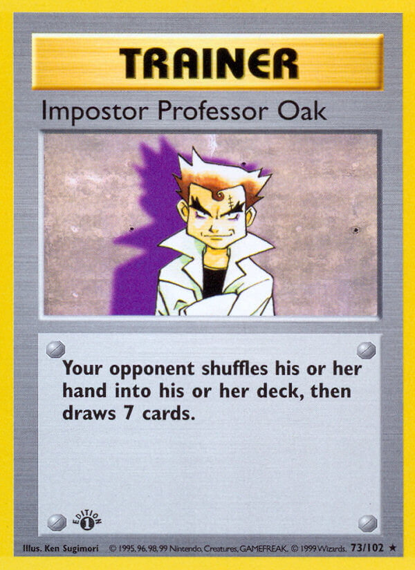 Imposter Professor Oak Pokémon card