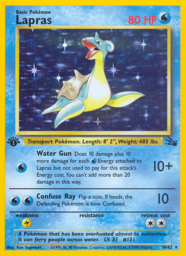 Lapras Pokémon card