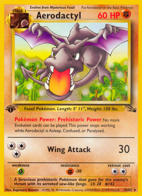 Aerodactyl Pokémon card
