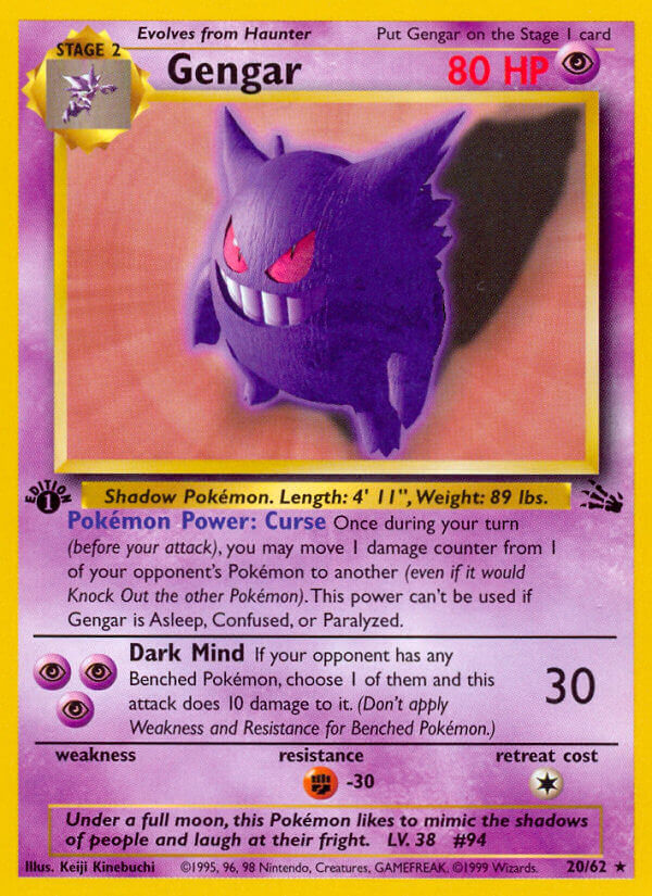Gengar Pokémon card