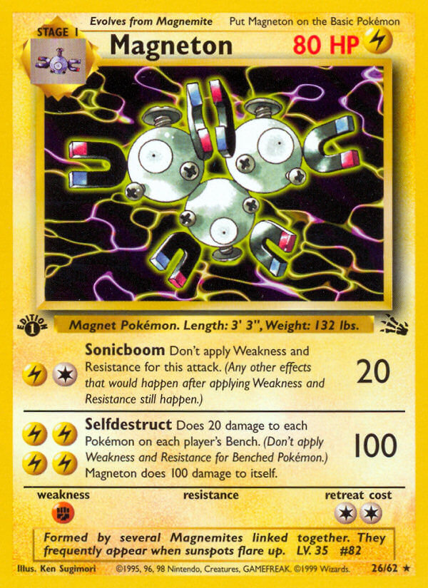 Magneton Pokémon card