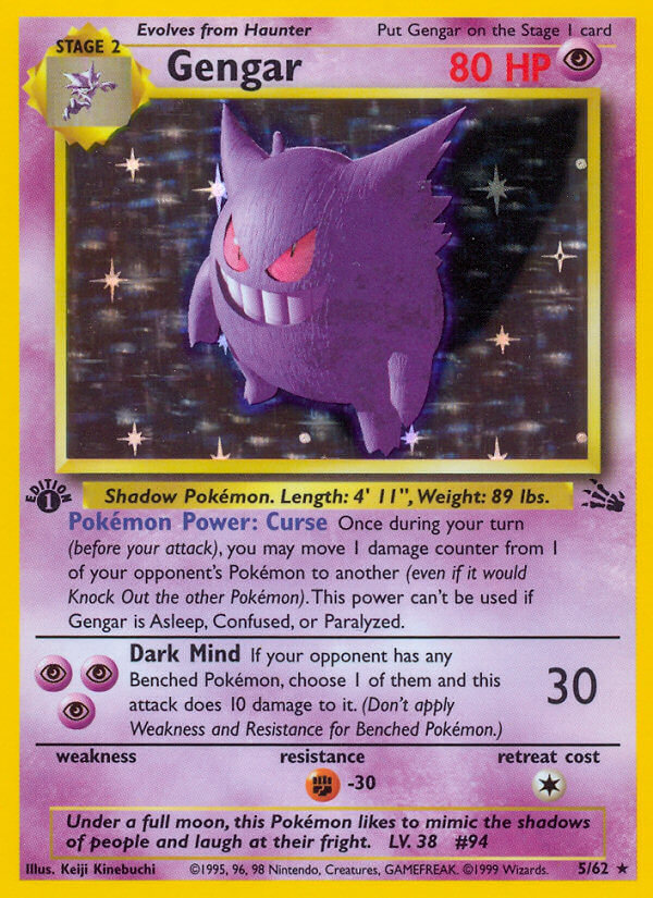 Gengar Pokémon card
