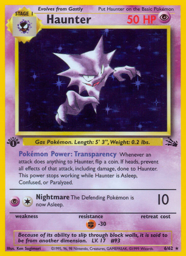 Haunter Pokémon card
