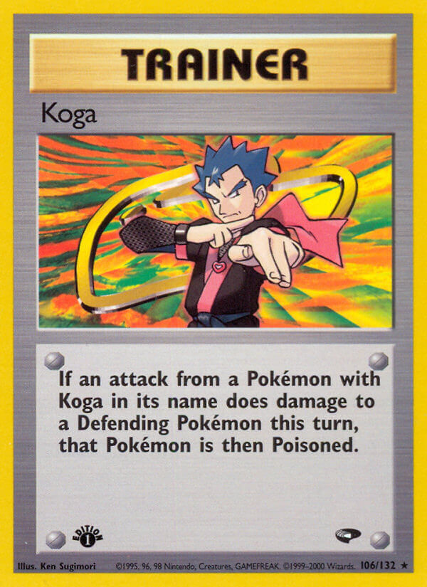 Koga Pokémon card