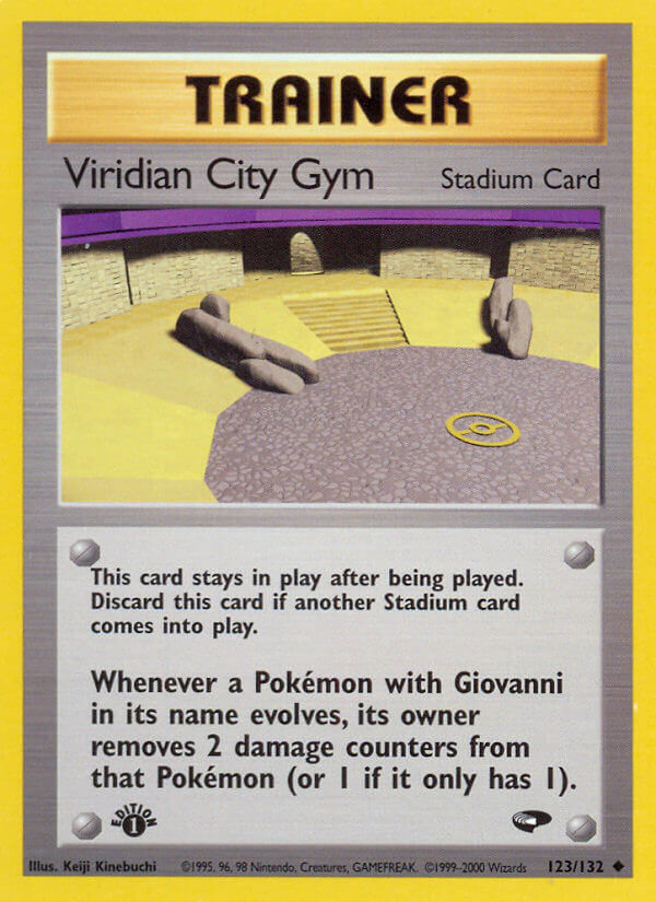 Viridian City Gym Pokémon card