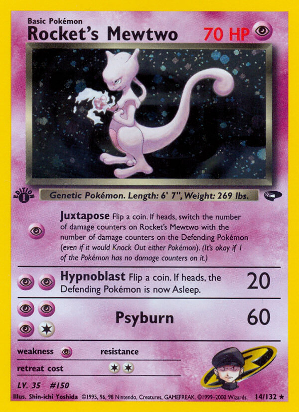 Rocket's Mewtwo Pokémon card