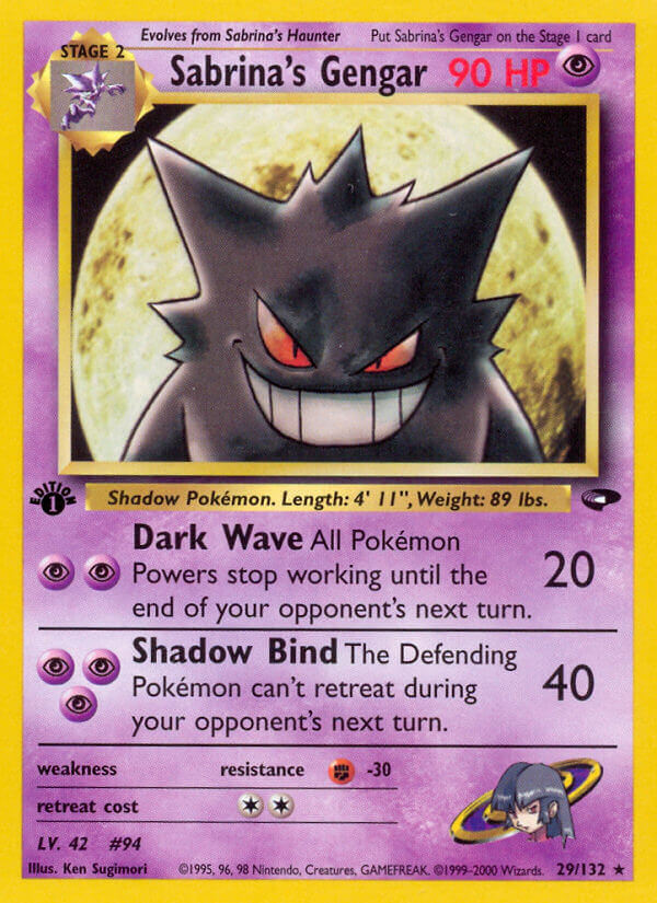 Sabrina's Gengar Pokémon card