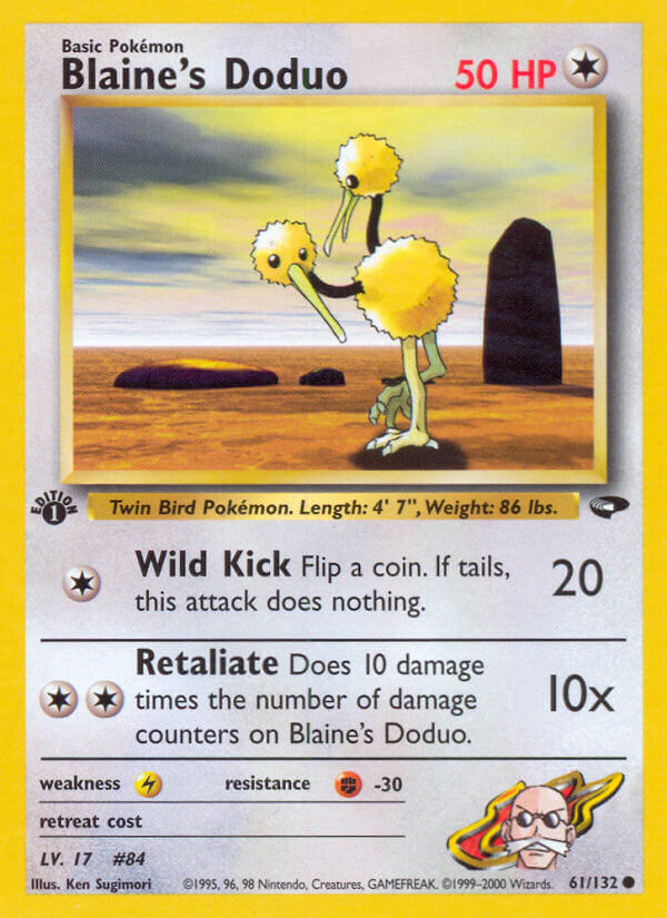Blaine's Doduo Pokémon card