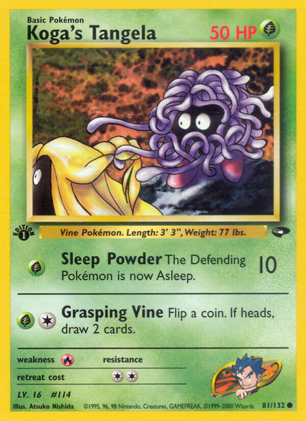 Koga's Tangela Pokémon card
