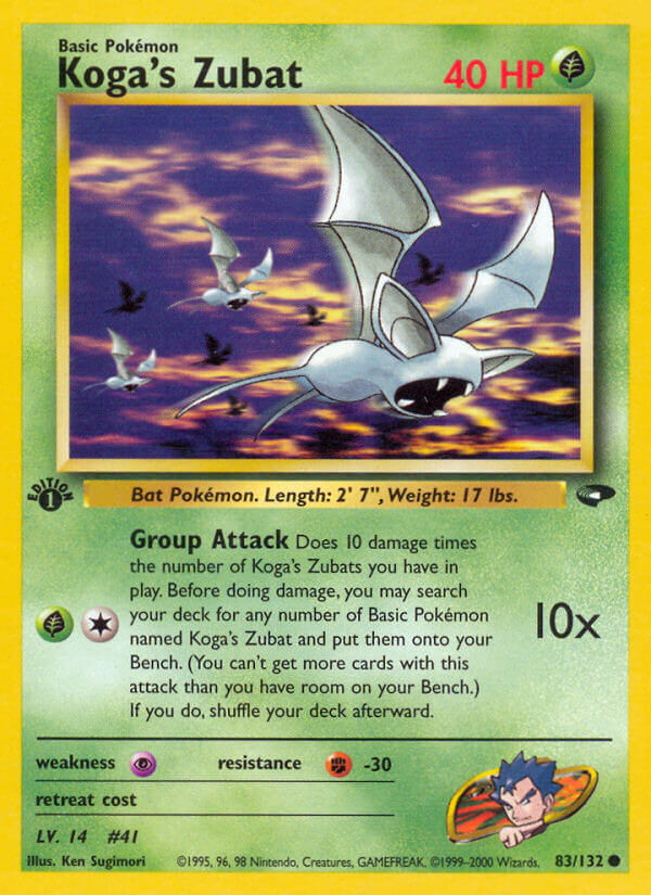 Koga's Zubat Pokémon card