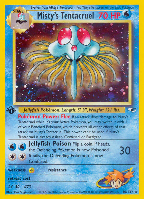 Misty's Tentacruel Pokémon card