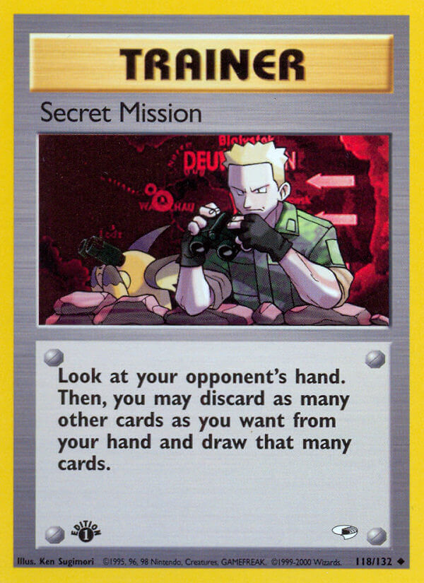 Secret Mission Pokémon card