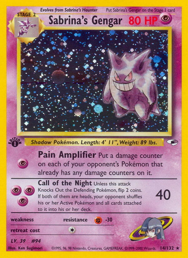 Sabrina's Gengar Pokémon card