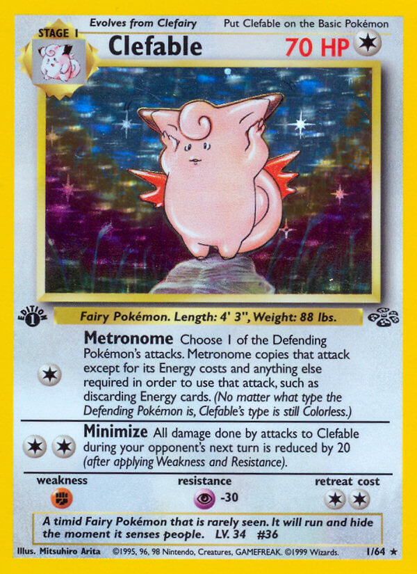 Clefable Pokémon card